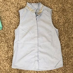 J. Crew beaded tank top